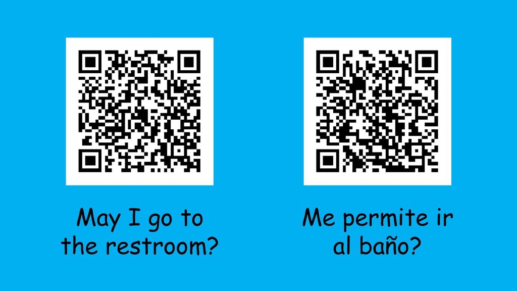 May I go to the restroom Me permite ir al baño