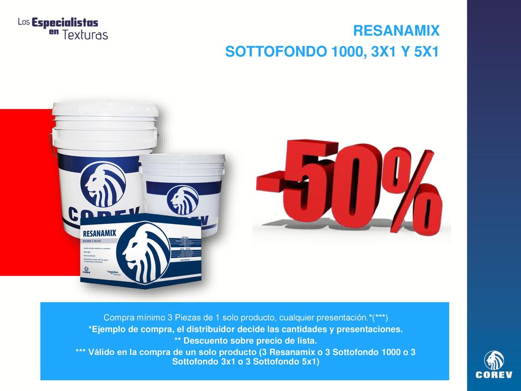 ** Descuento sobre precio de lista.