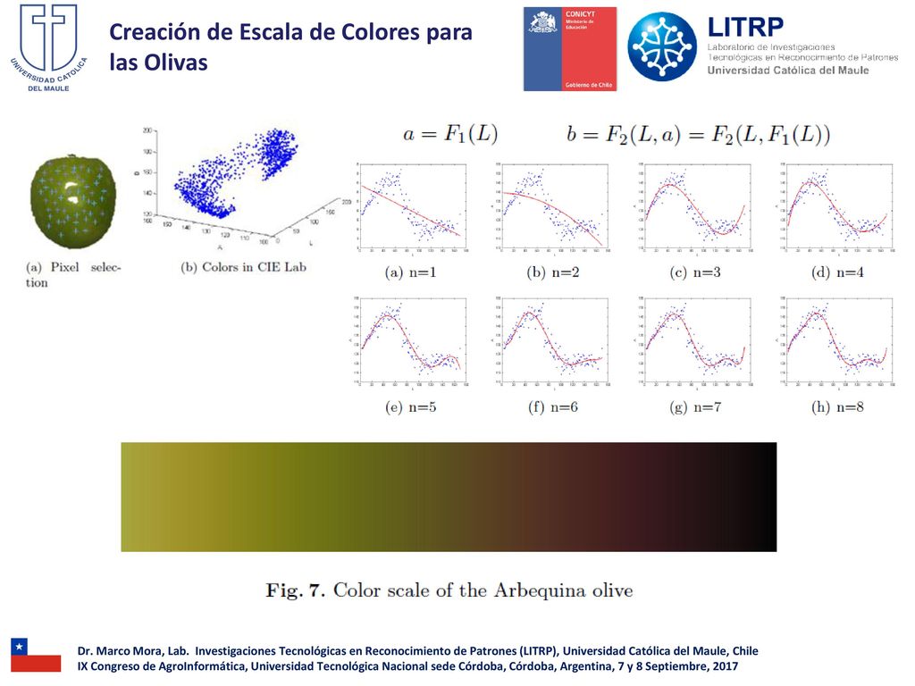 Creación de Escala de Colores para las Olivas
