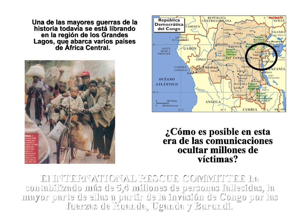 Una de las mayores guerras de la historia todavía se está librando en la región de los Grandes Lagos, que abarca varios países de África Central.
