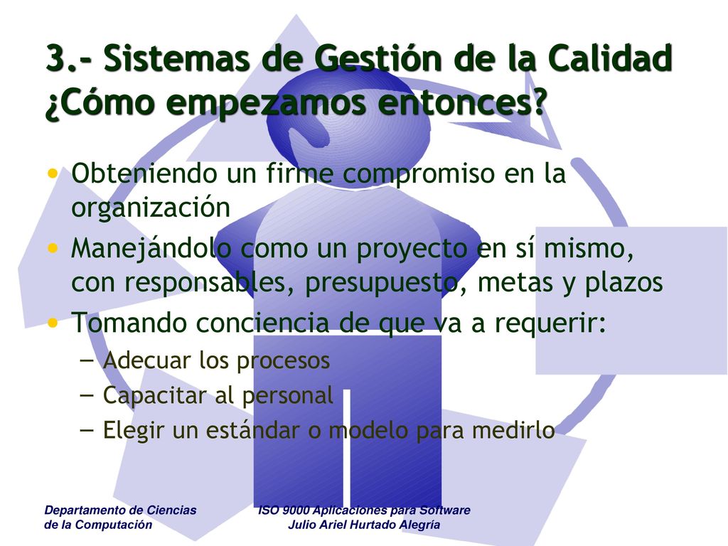 3.- Sistemas de Gestión de la Calidad ¿Cómo empezamos entonces
