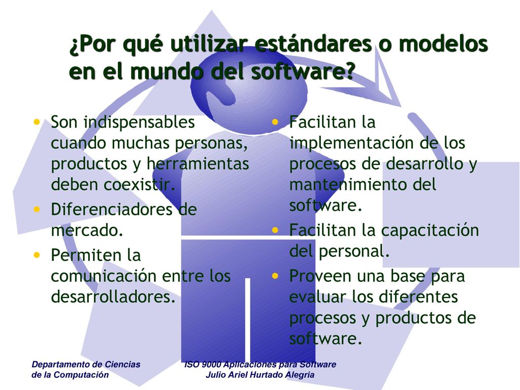¿Por qué utilizar estándares o modelos en el mundo del software