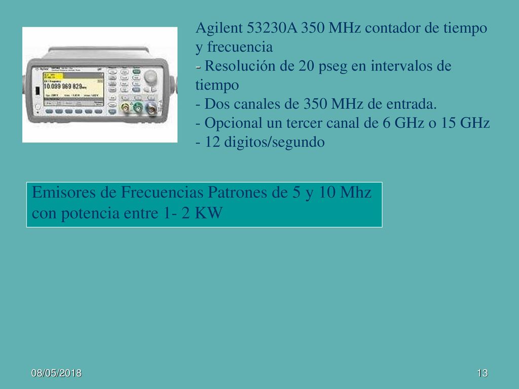 Emisores de Frecuencias Patrones de 5 y 10 Mhz