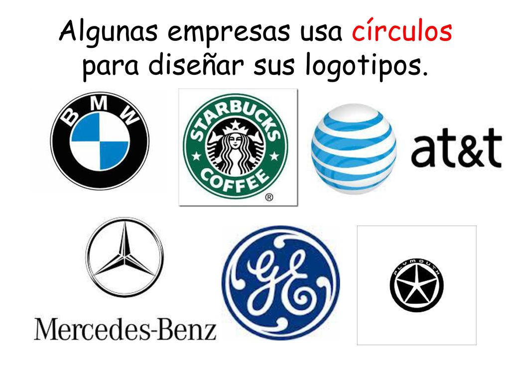 Algunas empresas usa círculos para diseñar sus logotipos.