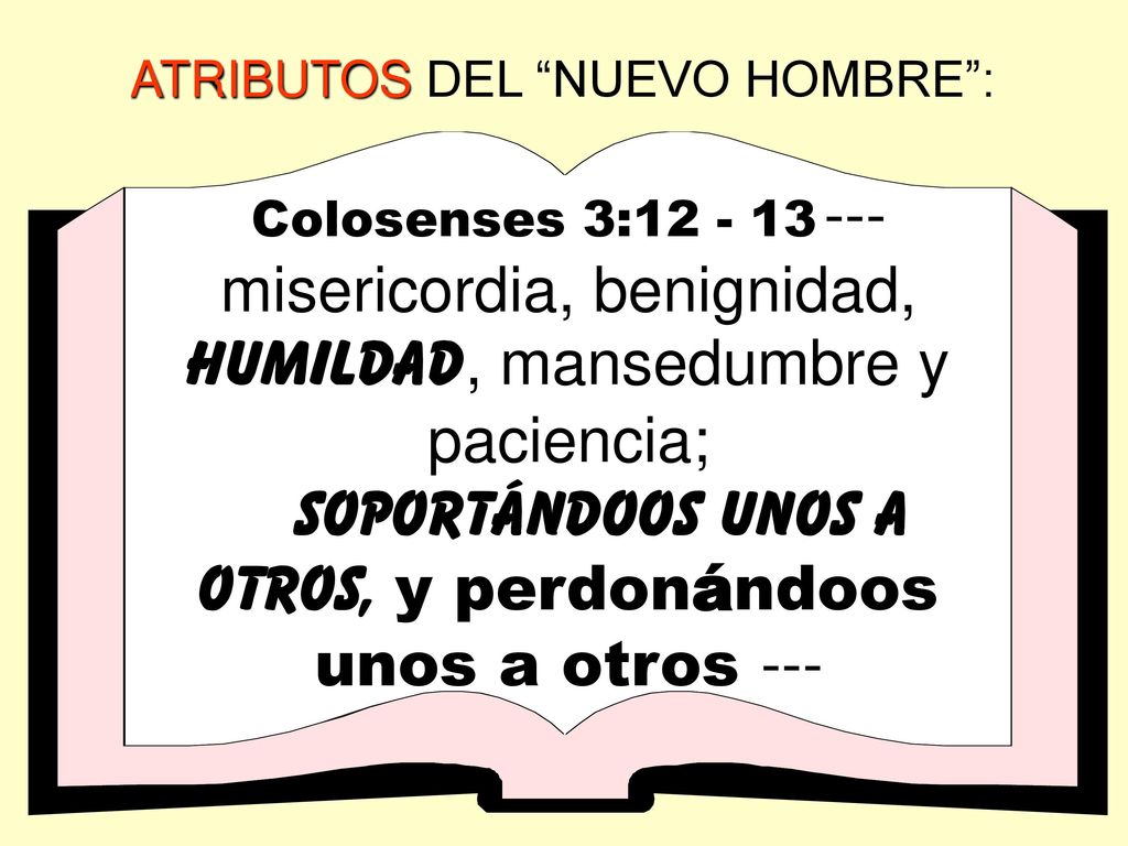 soportándoos unos a otros, y perdonándoos unos a otros ---