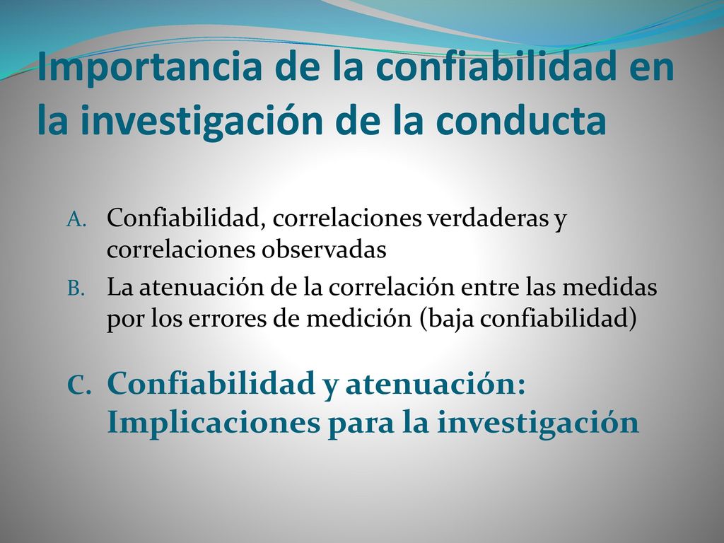 Importancia de la confiabilidad en la investigación de la conducta