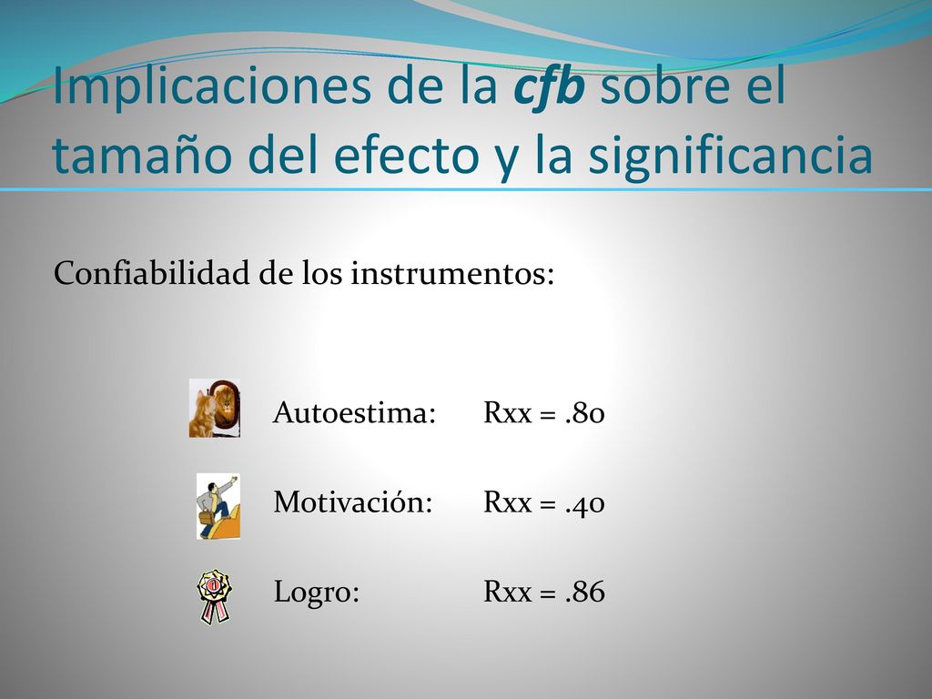 Implicaciones de la cfb sobre el tamaño del efecto y la significancia