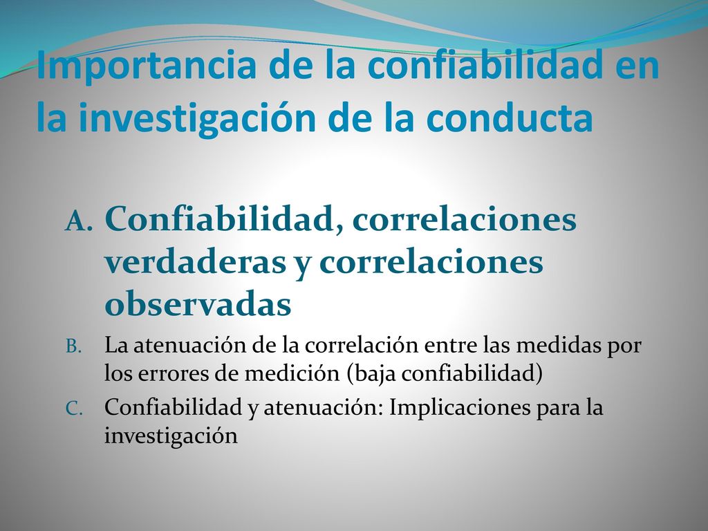 Importancia de la confiabilidad en la investigación de la conducta