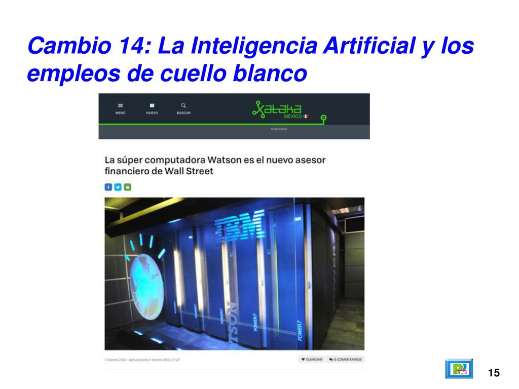 Cambio 14: La Inteligencia Artificial y los empleos de cuello blanco