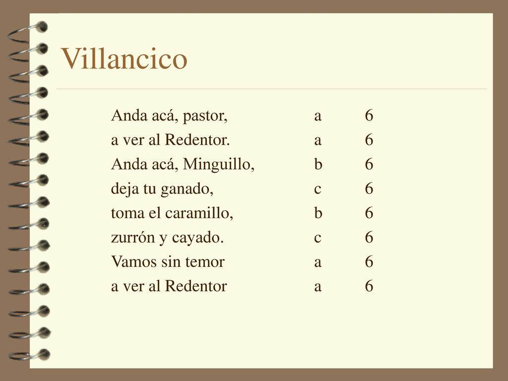 Villancico Anda acá, pastor, a 6 a ver al Redentor. a 6