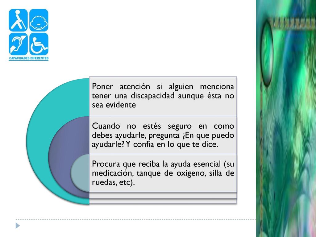 Poner atención si alguien menciona tener una discapacidad aunque ésta no sea evidente