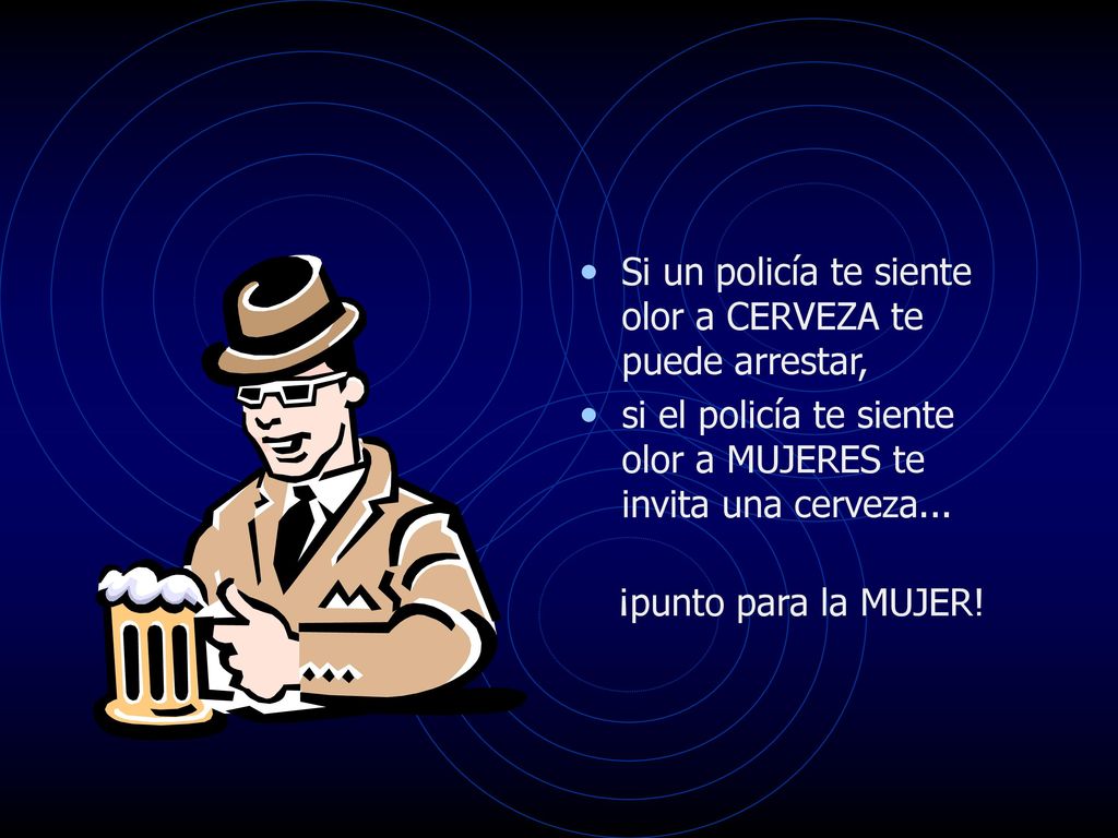 Si un policía te siente olor a CERVEZA te puede arrestar,