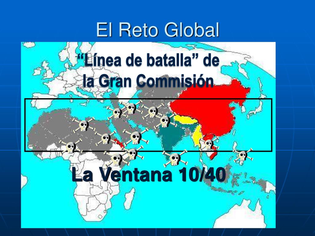 El Reto Global La Ventana 10/40 Línea de batalla de