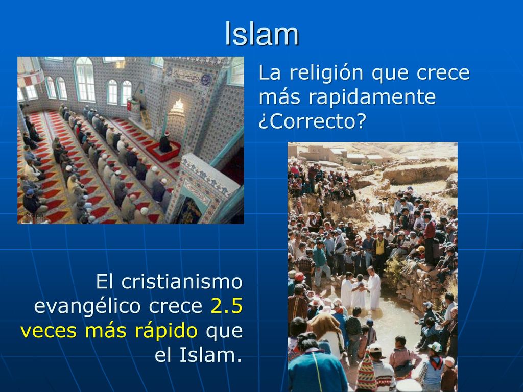 Islam La religión que crece más rapidamente ¿Correcto