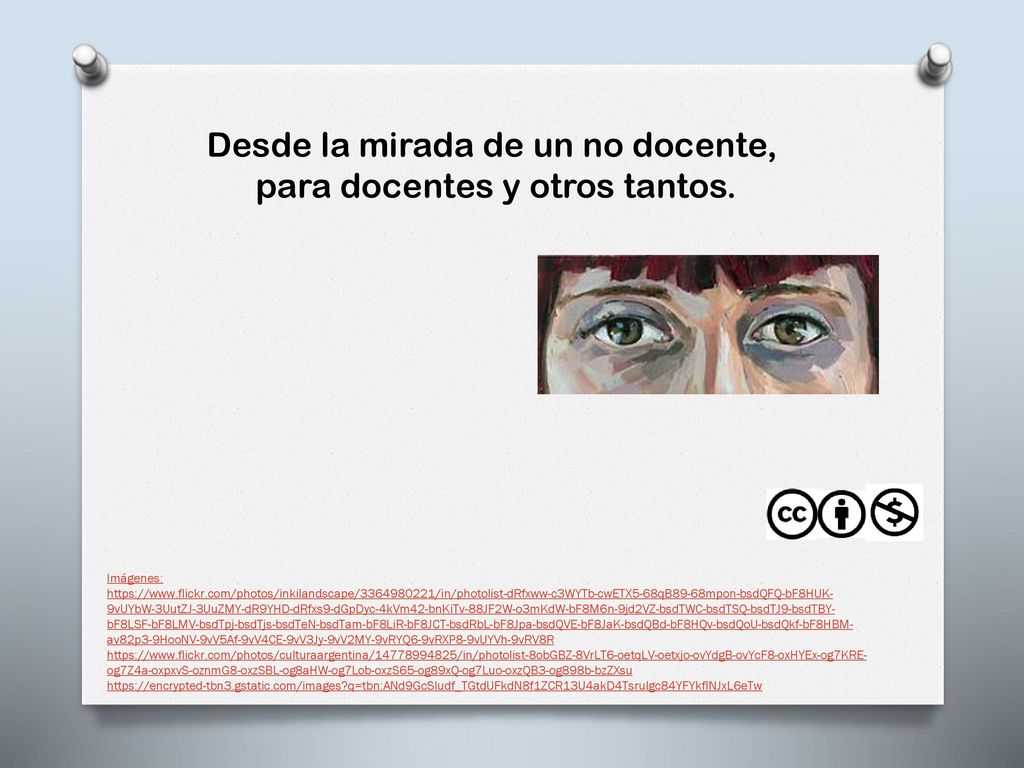 Desde la mirada de un no docente, para docentes y otros tantos.