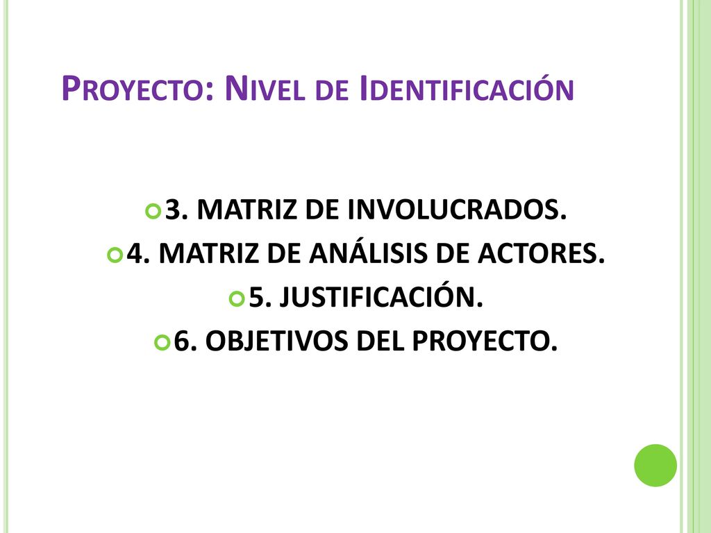 Proyecto: Nivel de Identificación