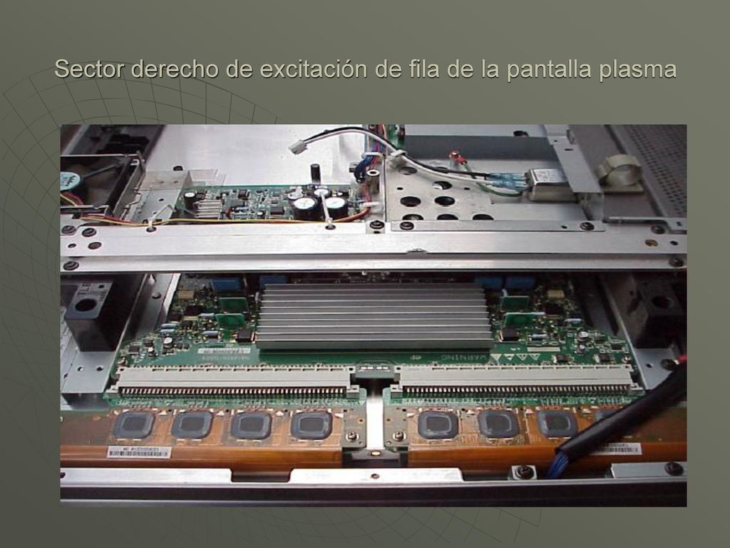 Sector derecho de excitación de fila de la pantalla plasma
