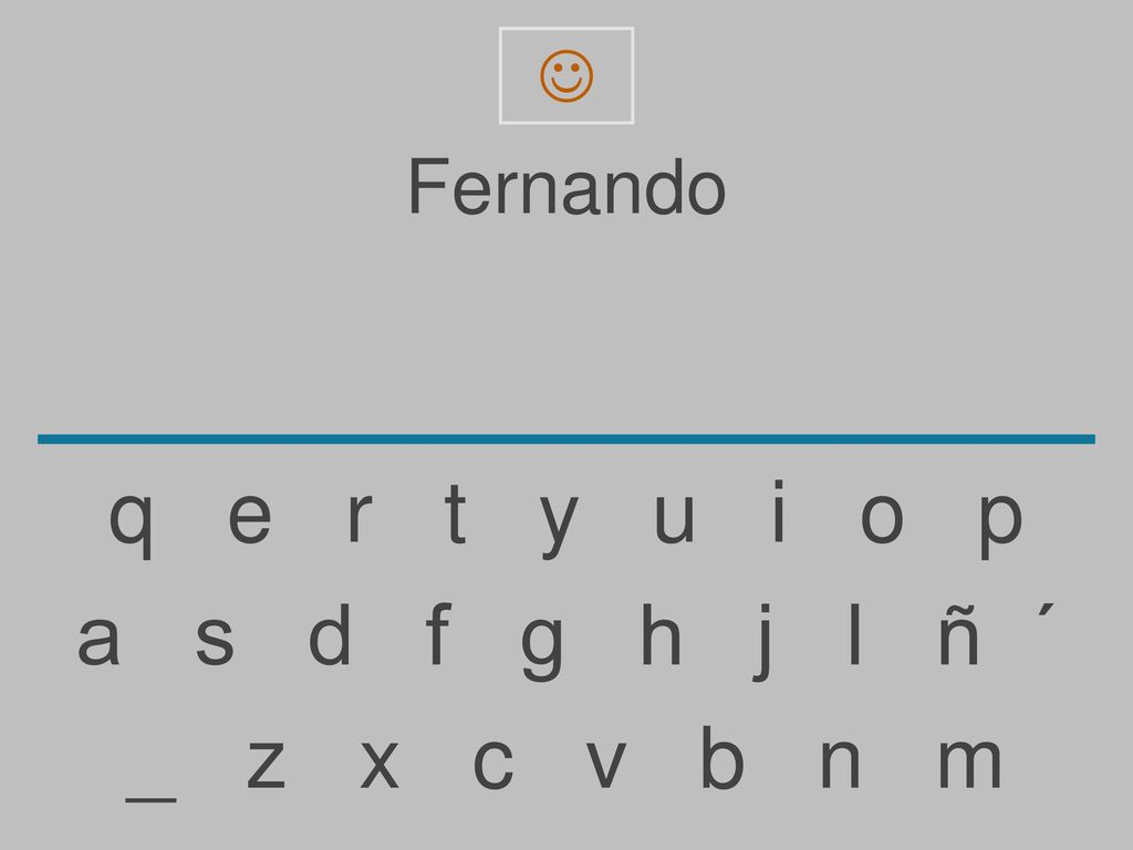  Fernando. q e r t y u i o p.