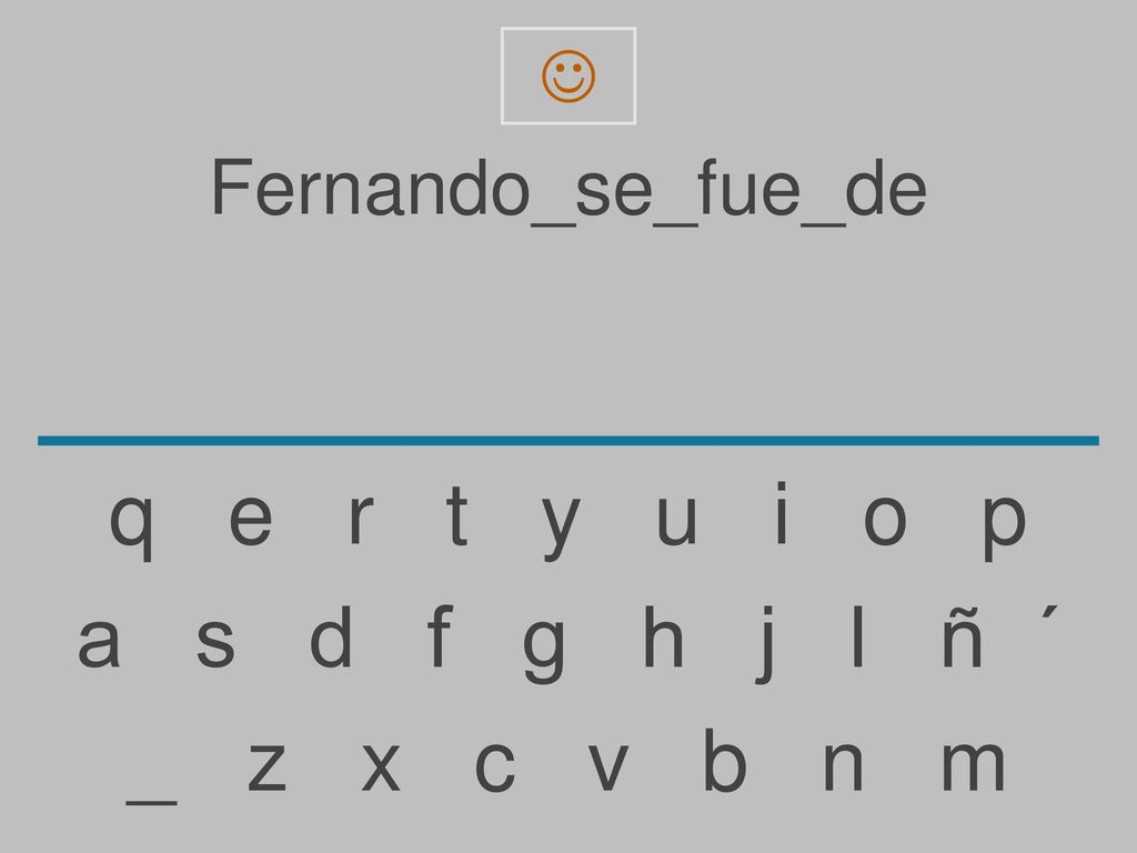 q e r t y u i o p a s d f g h j l ñ ´ _ z x c v b n m