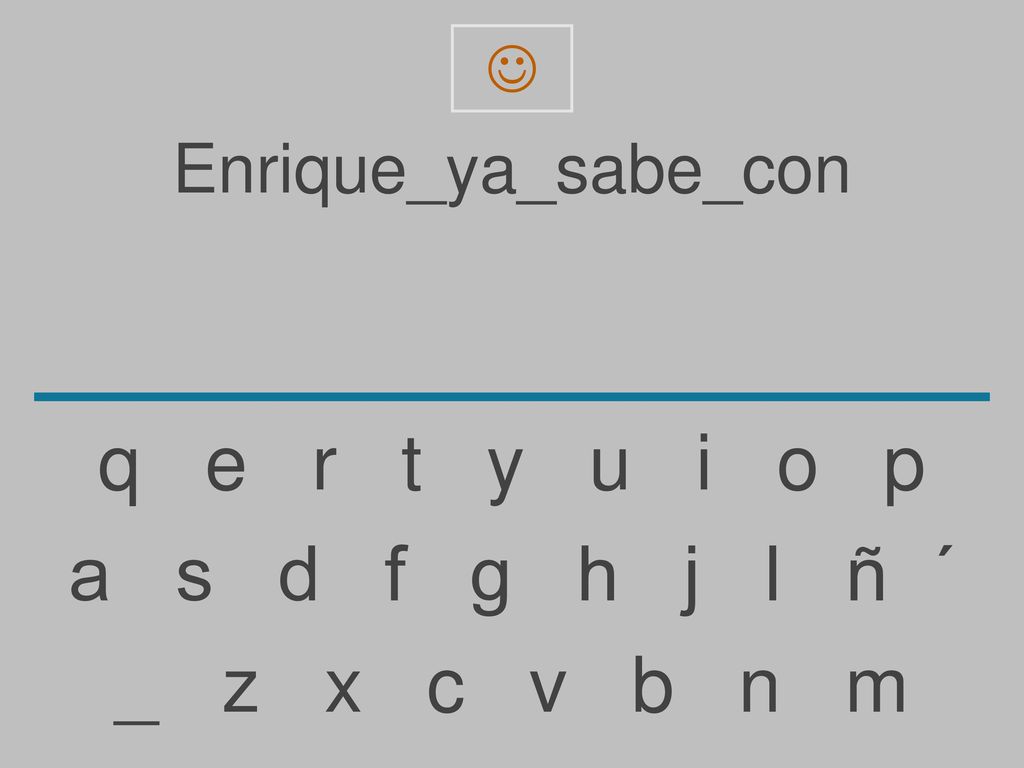 q e r t y u i o p a s d f g h j l ñ ´ _ z x c v b n m