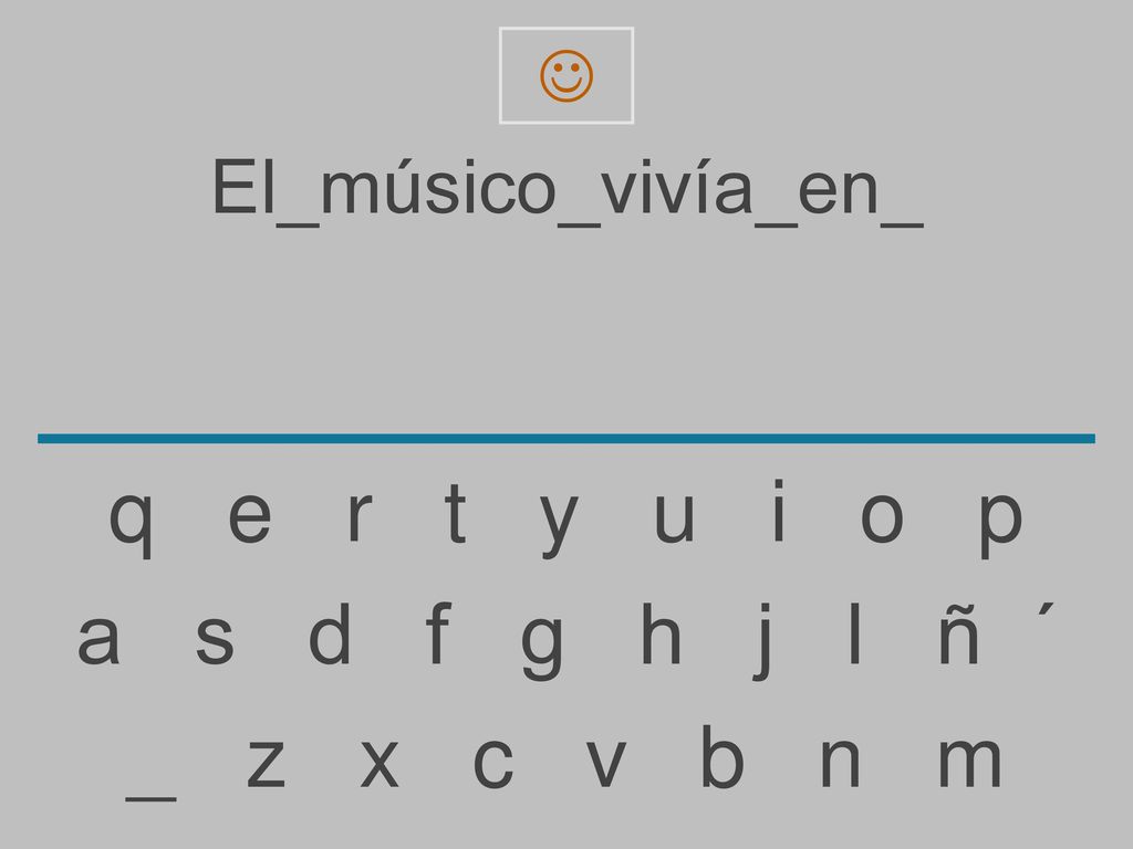 q e r t y u i o p a s d f g h j l ñ ´ _ z x c v b n m