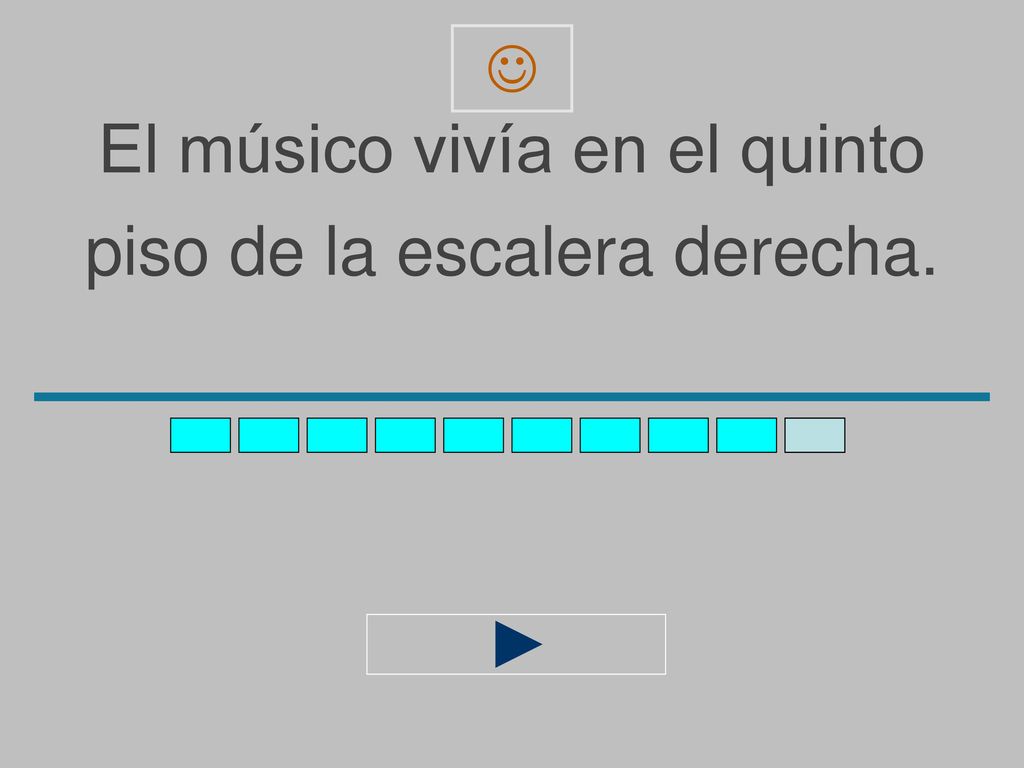 El músico vivía en el quinto piso de la escalera derecha.