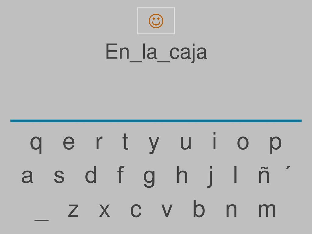  En_la_caja. q e r t y u i o p.