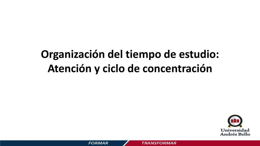 Organización del tiempo de estudio: Atención y ciclo de concentración
