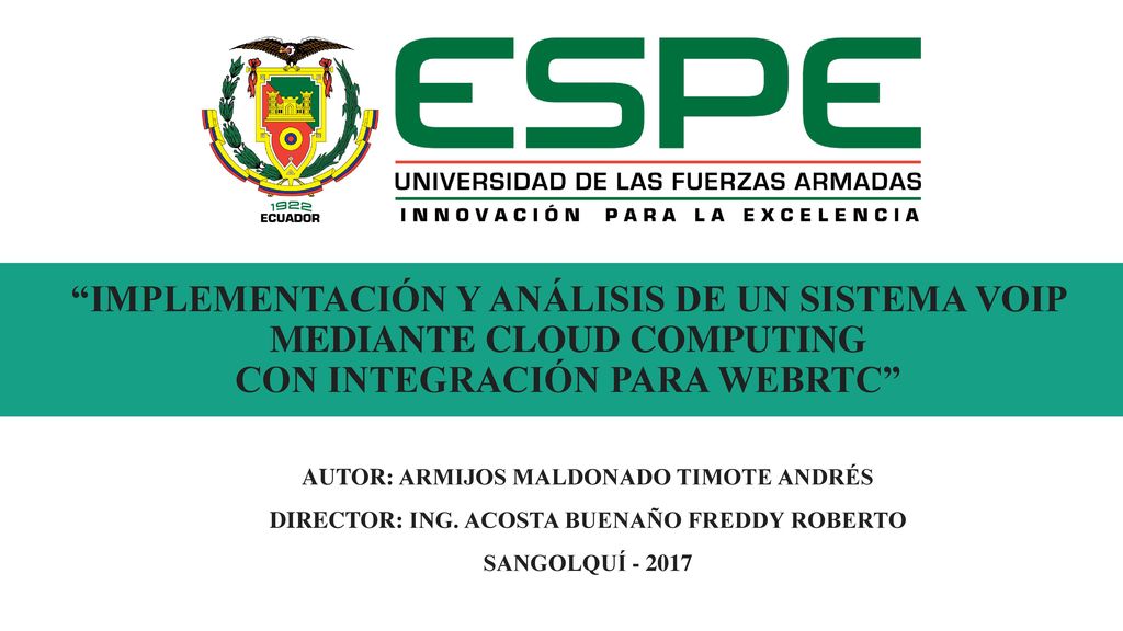 IMPLEMENTACIÓN Y ANÁLISIS DE UN SISTEMA VOIP MEDIANTE CLOUD COMPUTING