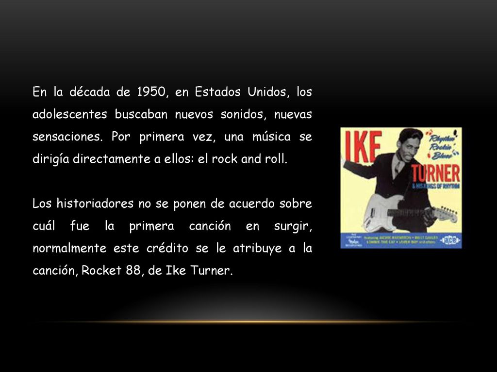 En la década de 1950, en Estados Unidos, los adolescentes buscaban nuevos sonidos, nuevas sensaciones. Por primera vez, una música se dirigía directamente a ellos: el rock and roll.