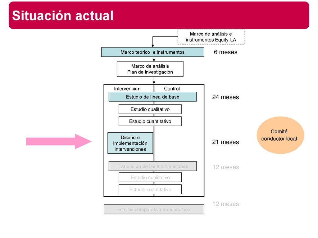 Situación actual 6 meses 24 meses 21 meses 12 meses 12 meses Comité