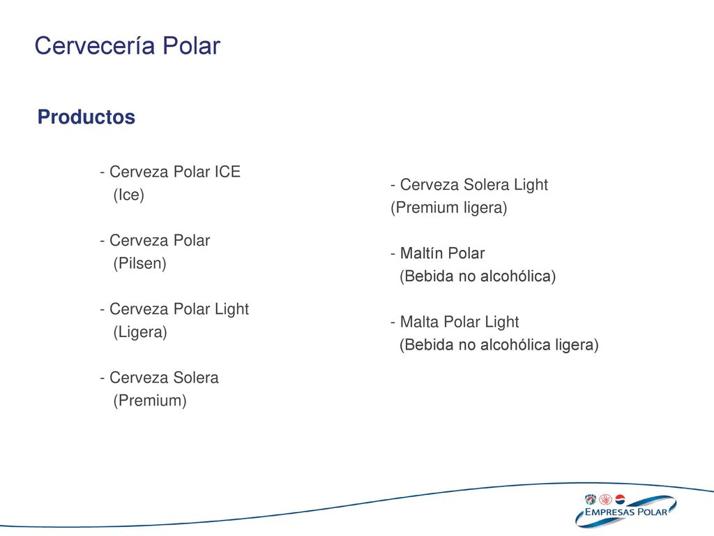 Cervecería Polar Productos - Cerveza Polar ICE (Ice)