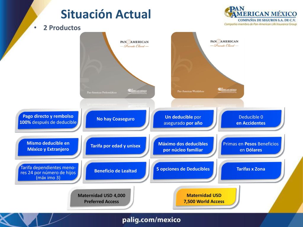 Situación Actual 2 Productos
