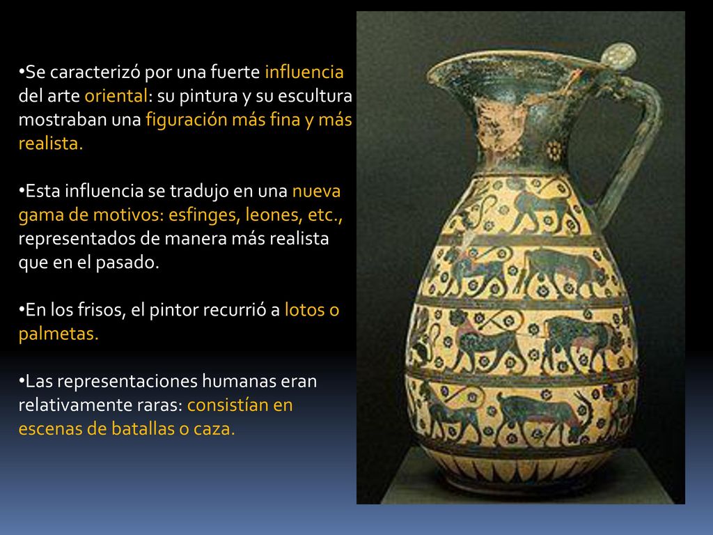 Se caracterizó por una fuerte influencia del arte oriental: su pintura y su escultura mostraban una figuración más fina y más realista.