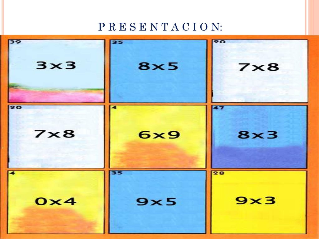 P R E S E N T A C I O N: