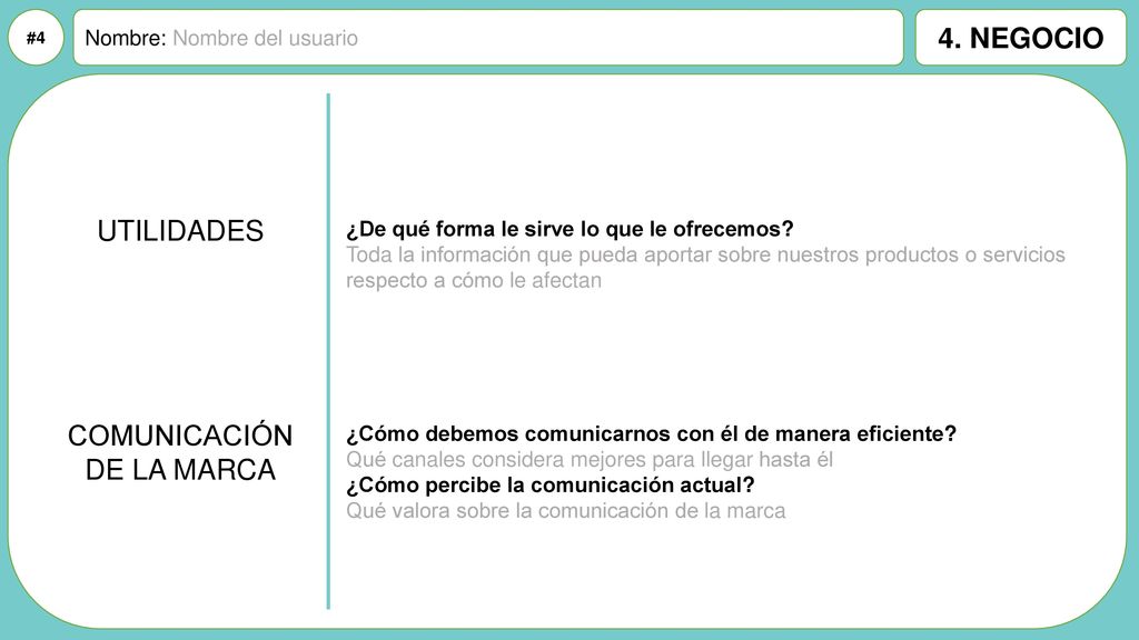 4. NEGOCIO UTILIDADES COMUNICACIÓN DE LA MARCA