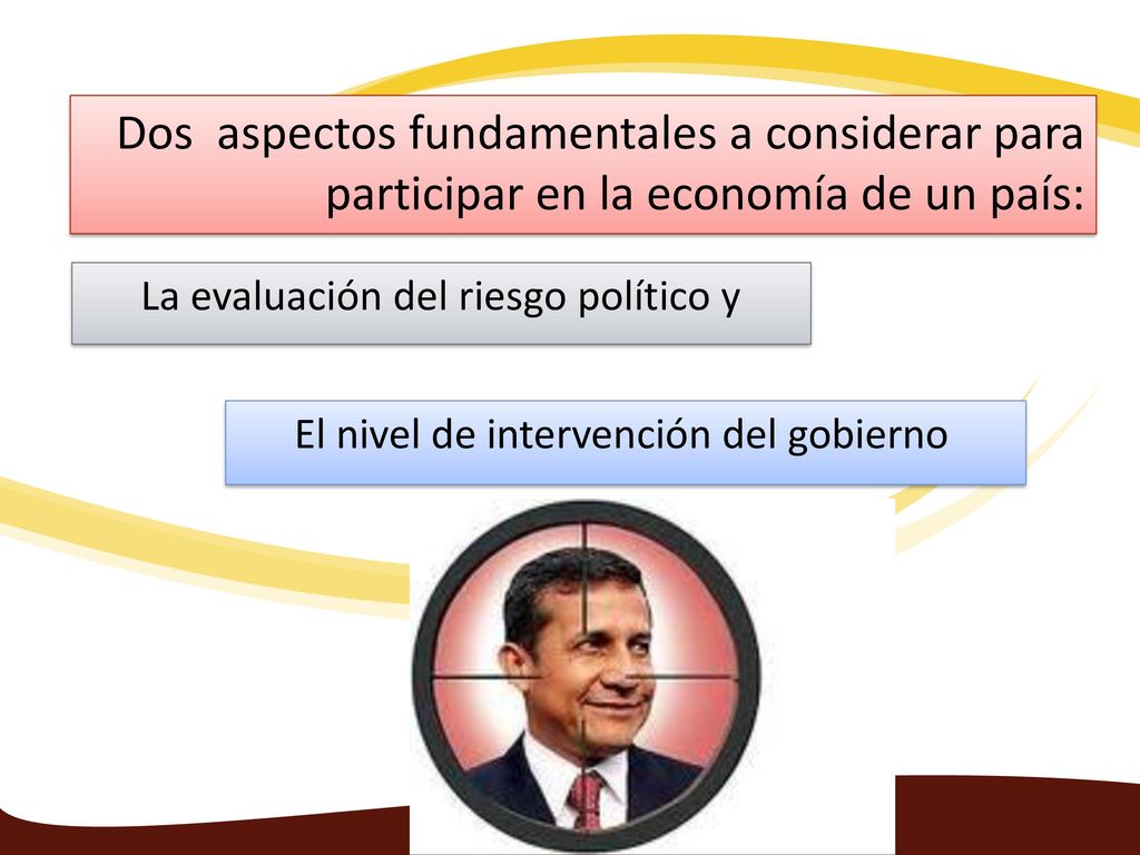 Dos aspectos fundamentales a considerar para participar en la economía de un país: