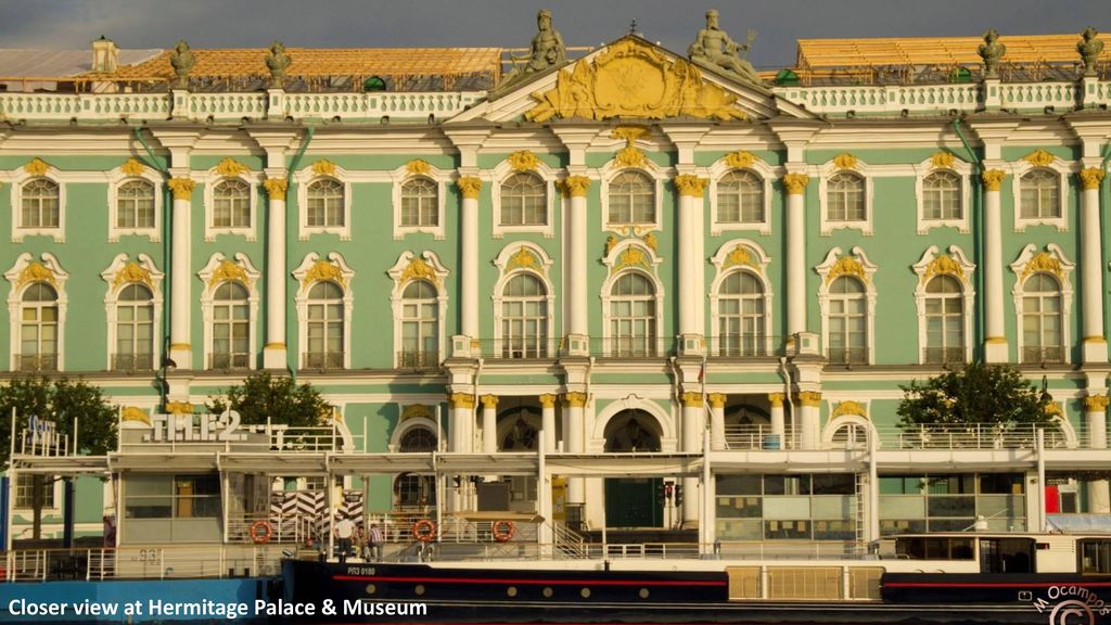 Closer view at Hermitage Palace & Museum