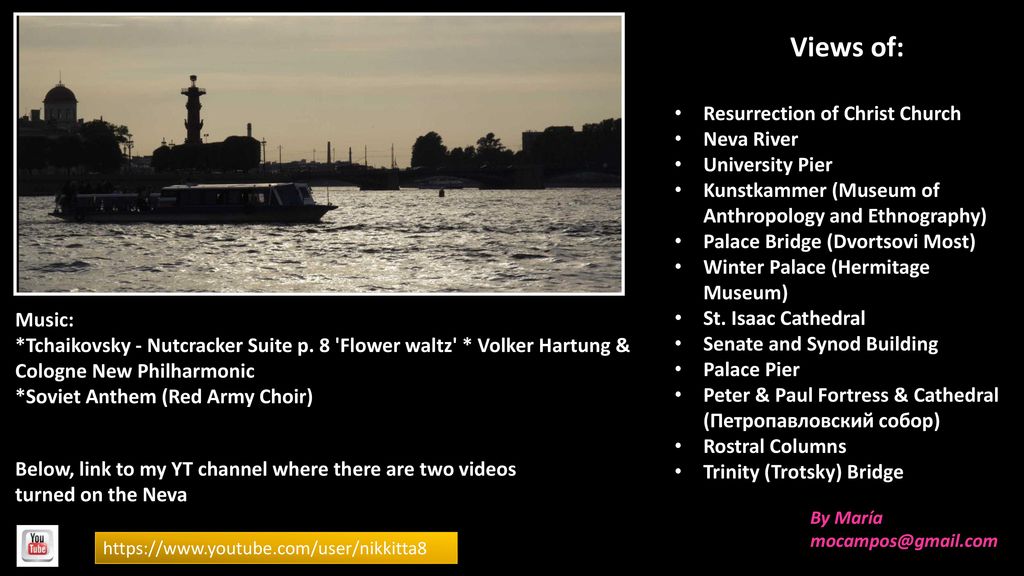 Views of: Resurrection of Christ Church Neva River University Pier