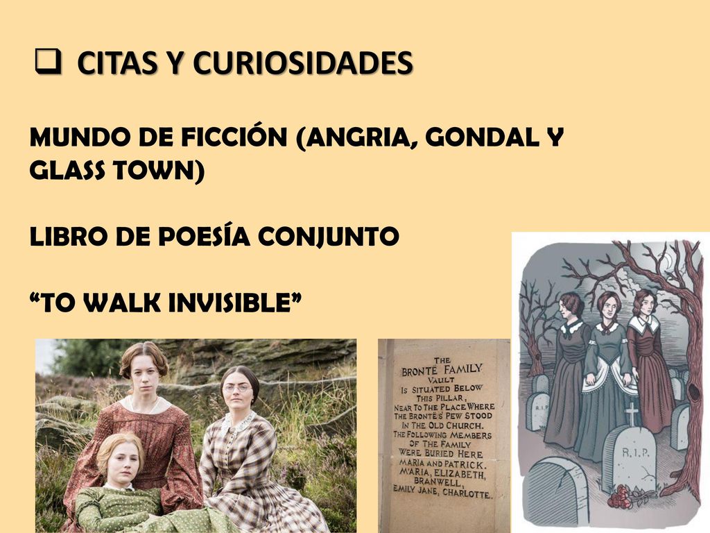 CITAS Y CURIOSIDADES MUNDO DE FICCIÓN (ANGRIA, GONDAL Y GLASS TOWN)