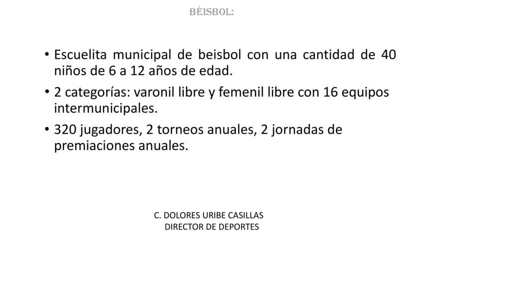 320 jugadores, 2 torneos anuales, 2 jornadas de premiaciones anuales.