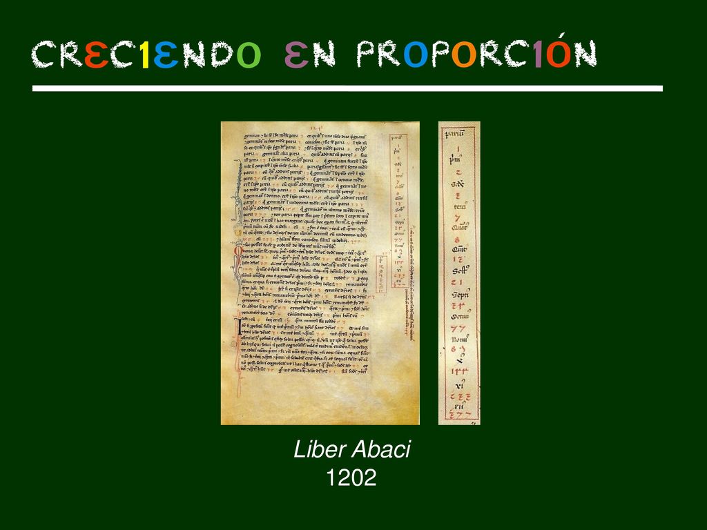 Esto es una página del libro de Leonardo de Pisa, donde aparece un problema que veremos a continuación.