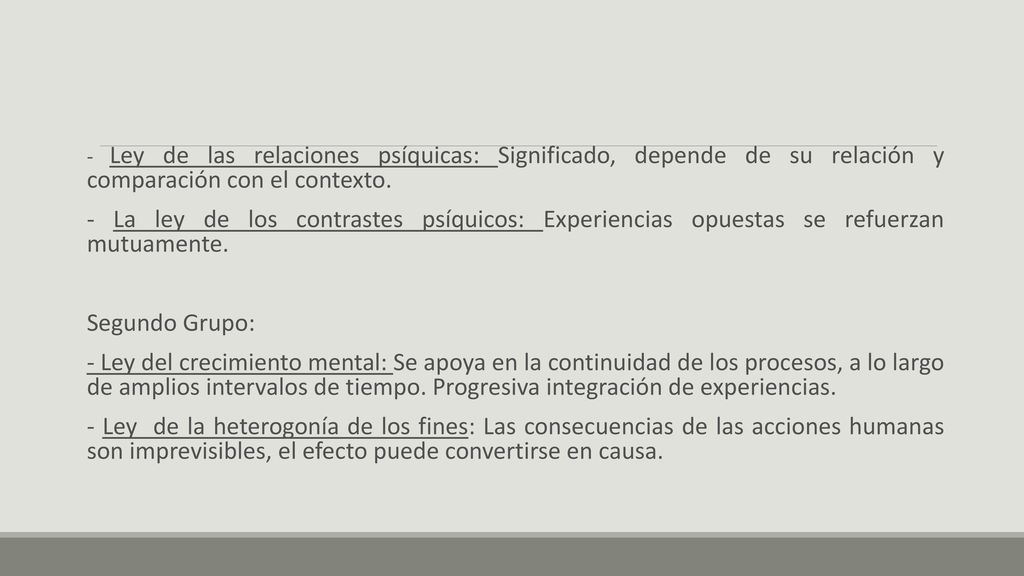 - Ley de las relaciones psíquicas: Significado, depende de su relación y comparación con el contexto.