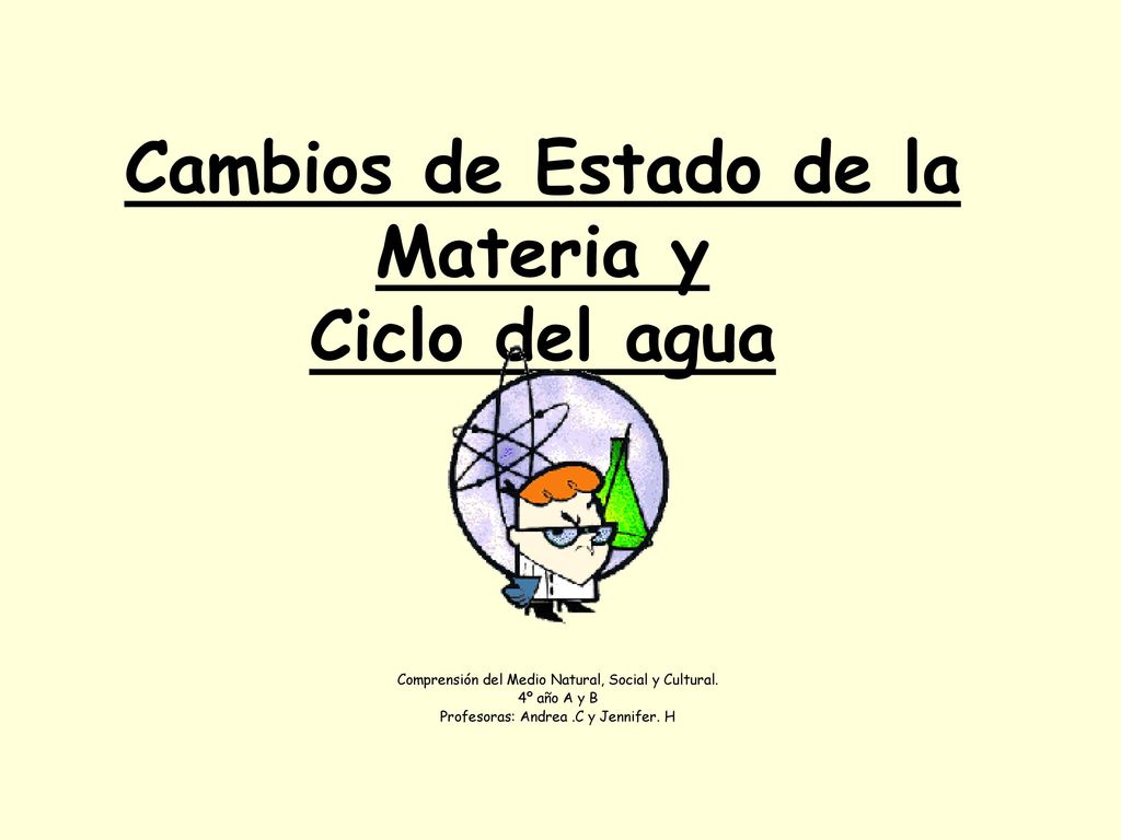 Cambios de Estado de la Materia y Ciclo del agua