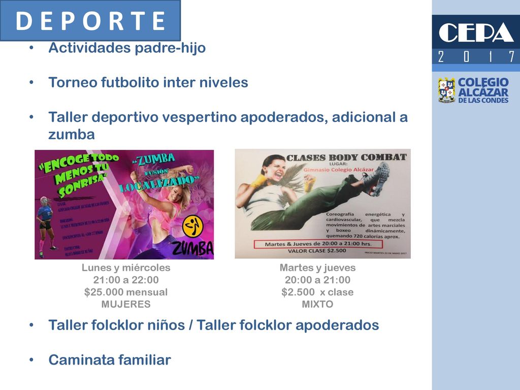 D E P O R T E CEPA Actividades padre-hijo