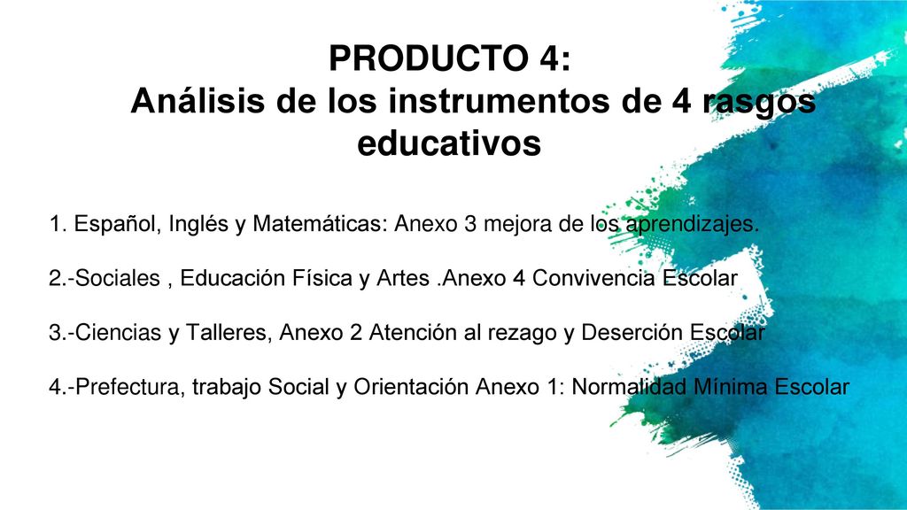 1. Español, Inglés y Matemáticas: Anexo 3 mejora de los aprendizajes.