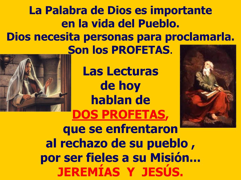 La Palabra de Dios es importante en la vida del Pueblo.
