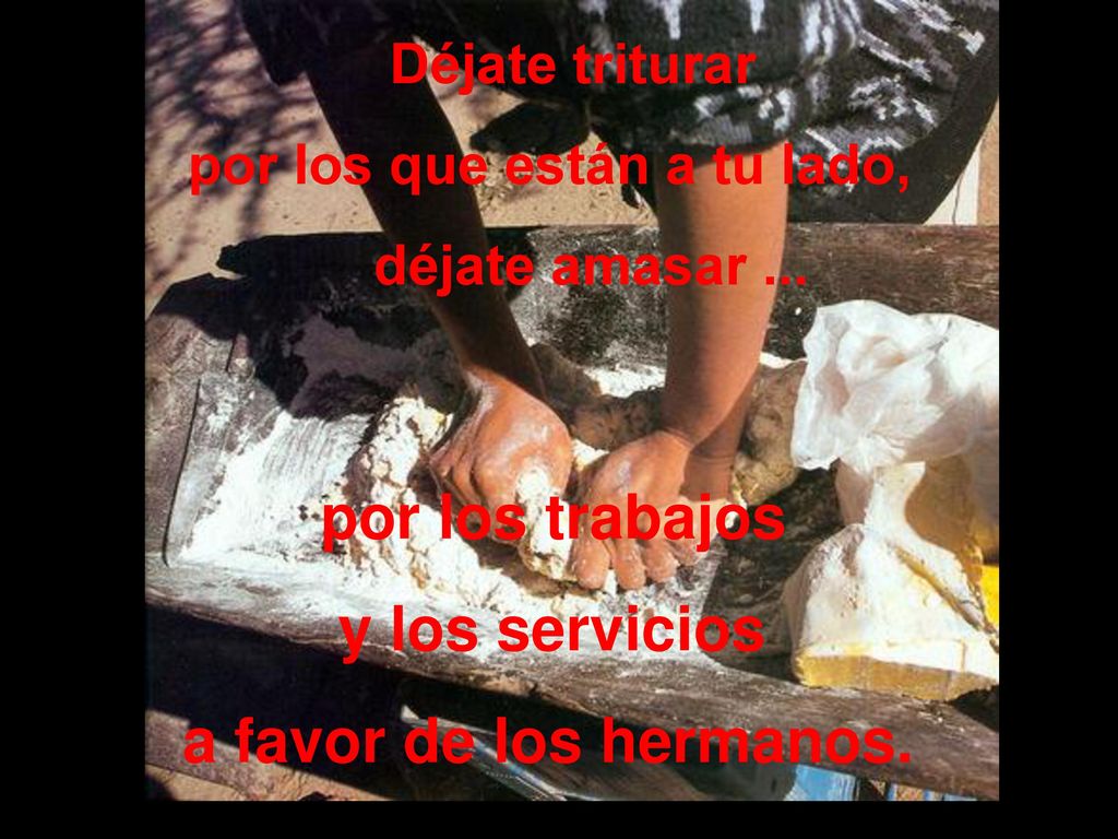 por los trabajos y los servicios a favor de los hermanos.