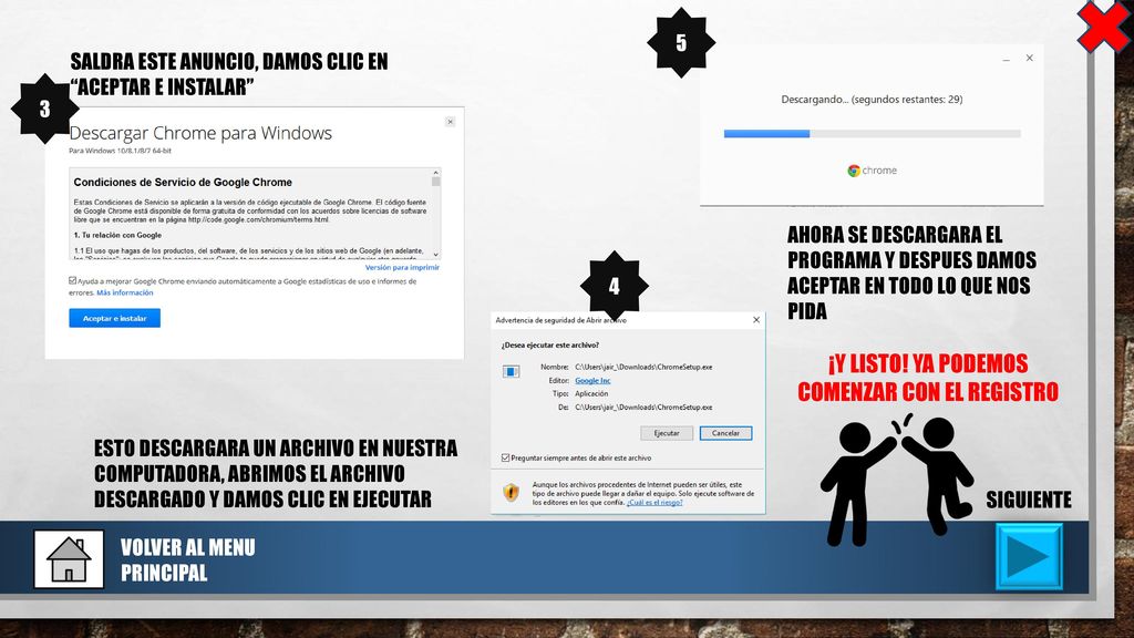 ¡Y LISTO! YA PODEMOS COMENZAR CON EL REGISTRO
