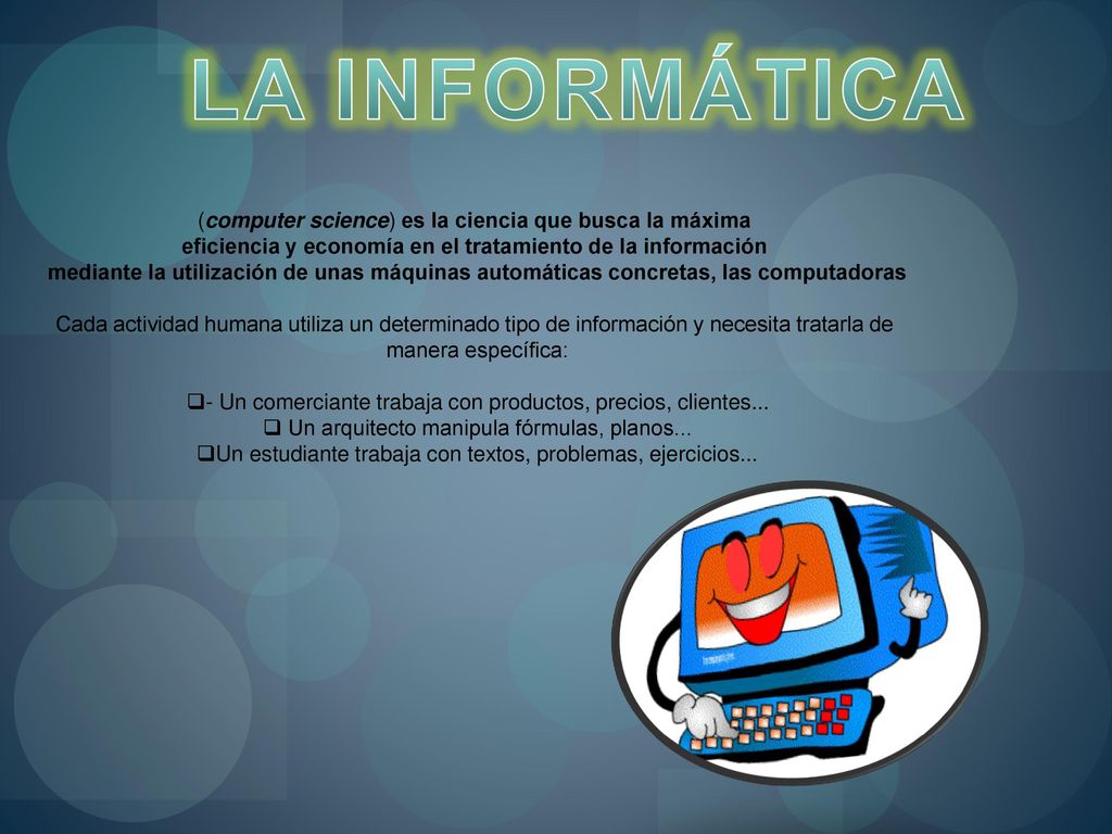eficiencia y economía en el tratamiento de la información